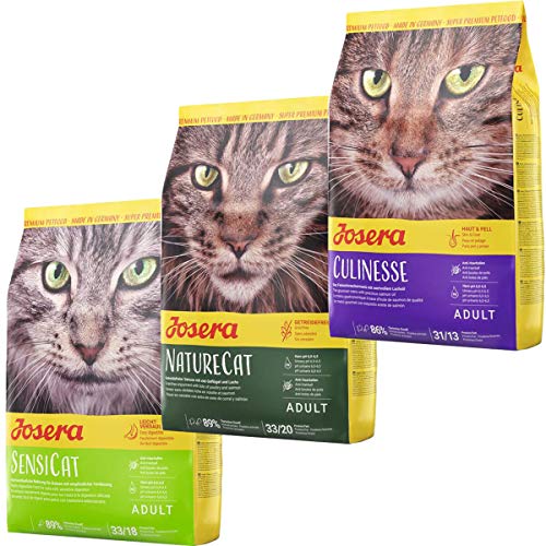 Josera Die Gourmetvariation für die Katze: je 2 kg SensiCat, NatureCat & Culinesse von Josera