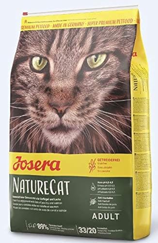 Josera Katzenfutter – 4,25 kg – Naturecat – Tierfutter für Erwachsene ohne Getreide – verhindert Haarball – Lachs und Geflügel – hilft bei Nieren von Josera