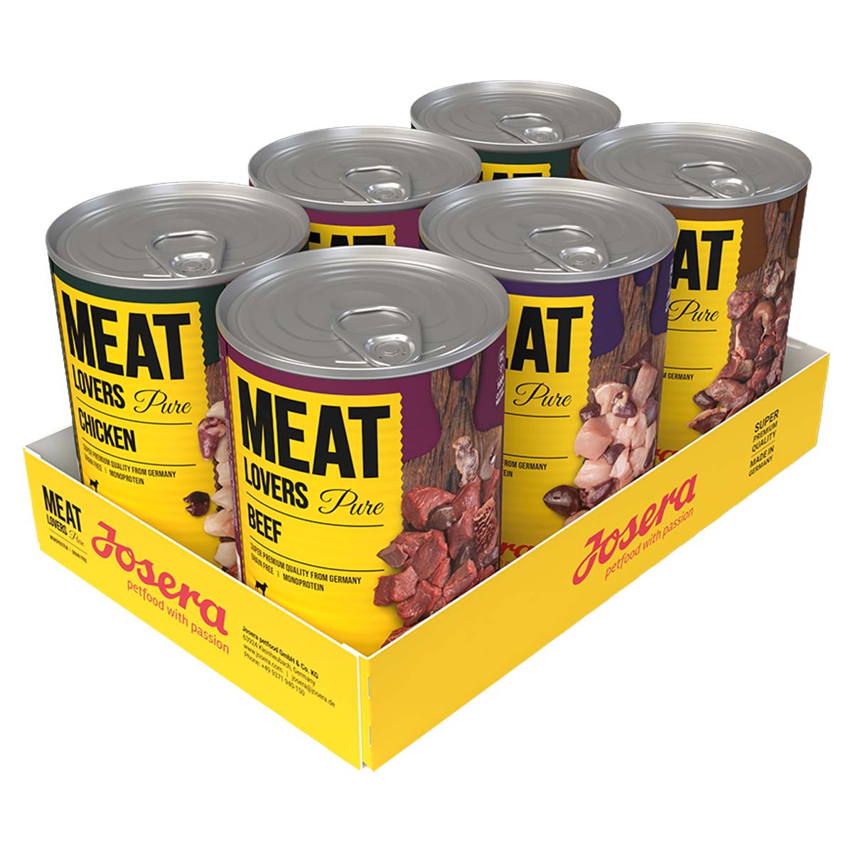 Josera Meat Lovers Pure Mixpaket 6x400g von Josera