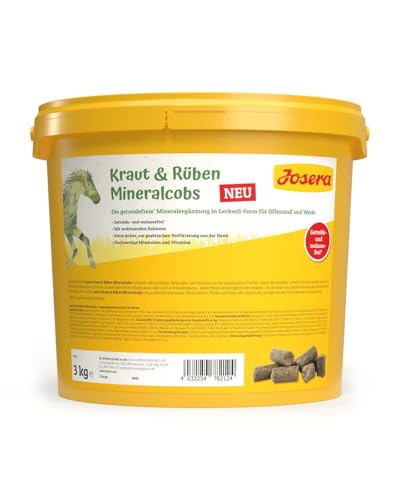 Josera Pferd Kraut & Rüben Mineralcobs | 3kg für Pferde von Josera