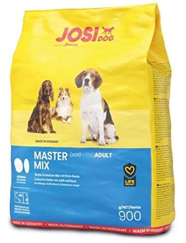 JosiDog Master Mix (5 x 900 g) | Adult | Premium Trockenfutter für ausgewachsene normal aktive Hunde | mit viel Protein & Roter Beete | Powered by JOSERA | Hundefutter | Alleinfutter | 5er Pack von JosiDog