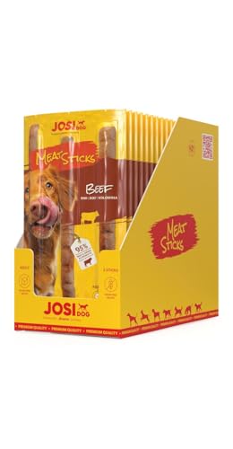 JosiDog Meat Sticks Beef | 20x 33g saftige Hundesnacks von Josera