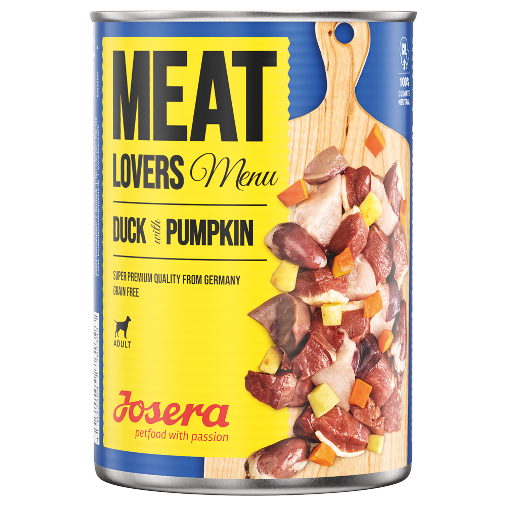 Sparpaket Josera Meatlovers Menü 12 x 800 g - Ente & Kürbis von Josera