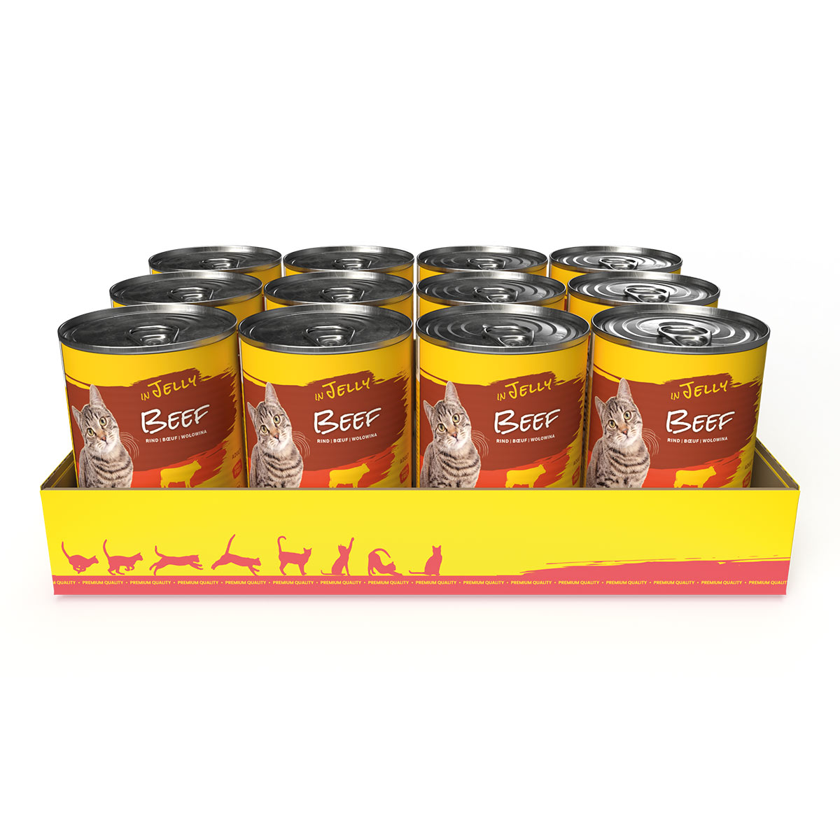 JosiCat Beef in Jelly 12x400g von JosiCat