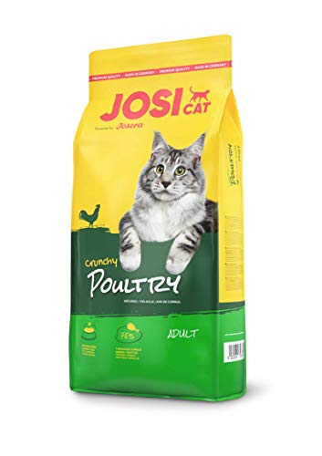 JosiCat Crunchy Poultry (1 x 10 kg), Premium Trockenfutter für ausgewachsene Katzen, Katzenfutter, powered by JOSERA, 1er Pack von JosiCat