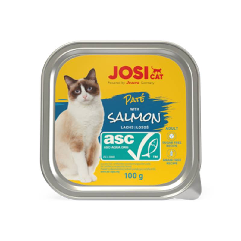 JosiCat Paté with ASC Salmon 32x100g von JosiCat