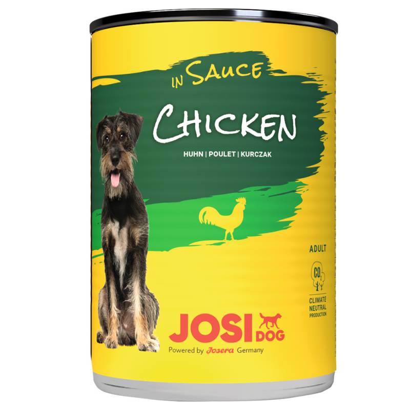 JosiDog Nassfutter in Soße 12 x 415 g - Huhn von JosiDog