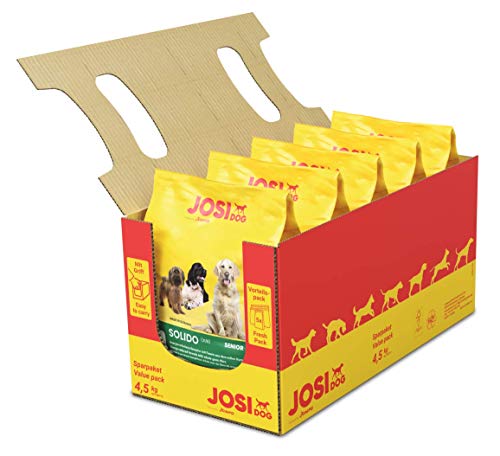 JosiDog Solido (5 x 900 g) | Hundefutter für wenig aktive Hunde | Premium Trockenfutter für ältere oder ausgewachsene Hunde | powered by JOSERA | 5er Pack von JosiDog