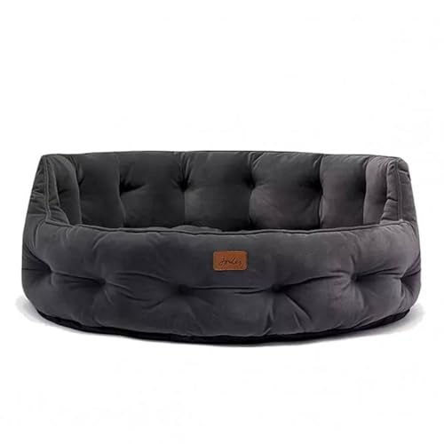 Joules Joules Rosewood Joules Chesterfield Hundebett, Größe S, Grau von Rosewood