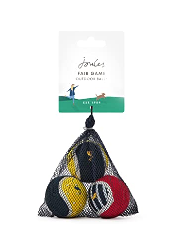 Joules Rosewood Gummibälle, mit Tragetasche, Hundespielzeug, 3 Stück von Joules