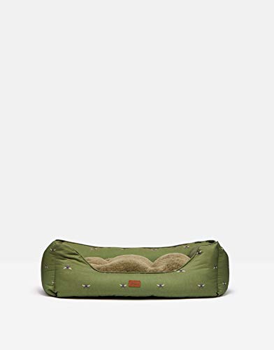 Joules Rosewood Hundebett, Bienen-Aufdruck, Größe L, Khaki von Rosewood