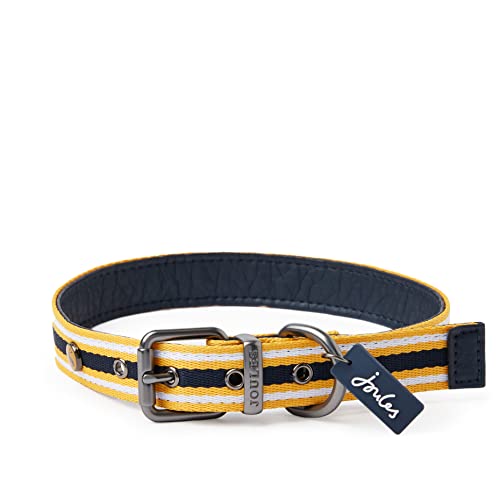 Joules Rosewood Joules Hundehalsband, Größe S, Gelb/Marineblau von Joules