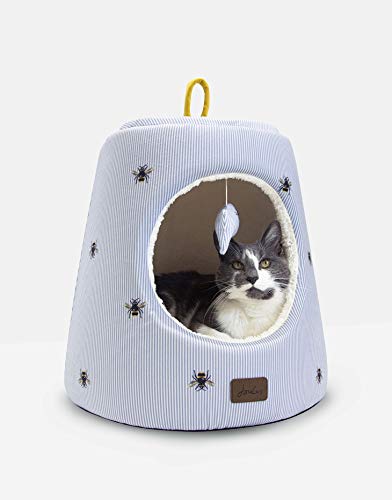 Joules Ticking Bee Versteck für Katzen & kleine Hunde von Joules