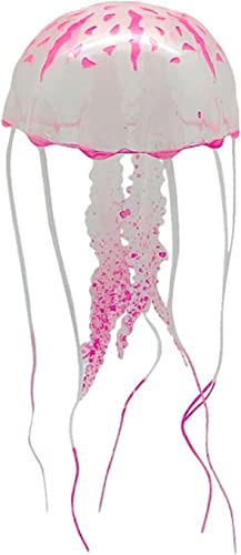 Jowxsx Lustiges Quallen-Spielzeug, Aquarium-Zubehör, Unterwasserwelt, schwimmende Dekorationen, Cartoon-Aquarium-Ornamente, Spielzeug, Quallen-Dekor (Rosa) von Jowxsx