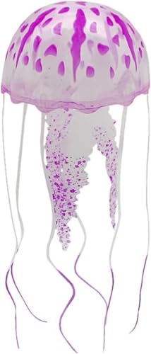 Jowxsx Lustiges Quallen-Spielzeug, Aquarium-Zubehör, Unterwasserwelt, schwimmende Dekorationen, Cartoon-Aquarium-Ornamente, Spielzeug, Quallen-Dekor (Rosarot) von Jowxsx