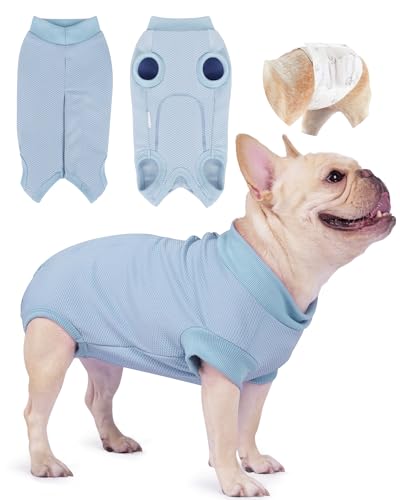 Joyahoo Hunde-Genesungsanzug, Haustier-Spay Genesungsshirt, Haustier-Chirurgie-Genesungsanzug, weibliche männliche Hunde, Welpen-Pyjama, Kegel, E-Halsband, Alternative, Hunde-Bauchwunden verhindern von Joyahoo