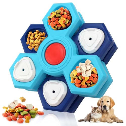 Joyfia Hunde Puzzle Langsame Feeder, 4 Lagen Interaktives Intelligenzspielzeug für Hunde, Hundefutter Feeder für Abbau von Langeweile und Ängsten, Geistige Anreicherung, Kleine, Mittlere, Große Hunde von Joyfia