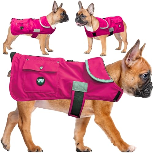 Joyride Harness FrostFlex Winter-Hundejacke, Fleece-gefüttert und wasserabweisend, Schneeanzug mit Taschen für Leckerlis und Kotbeutel, strapazierfähiger Hundemantel für kaltes Wetter von Joyride Harness