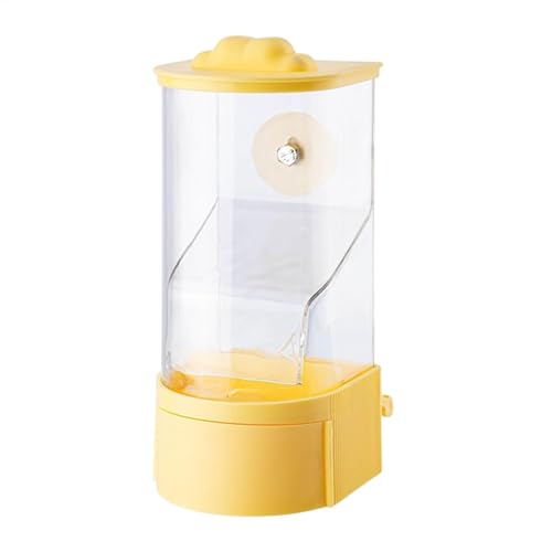 Bird Feeder, Hanging Bird Feeder, Food Dispenser, Automatic Husks Separation Design with Perch, 7.48x3.15 in, Ideal for Bluebirds, Finches, Sparrows and Outdoor Use, Purple and Yellow von Jubepk