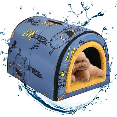 Cozy Pet Bed, Cat Shelter House, Waterproof Pets Cave, 17.71x12.59x13.77inches Portable Dog Shelter, Warm Cave Nest Design, Insulated for Cats and Dogs for Indoor Use During Winter von Jubepk