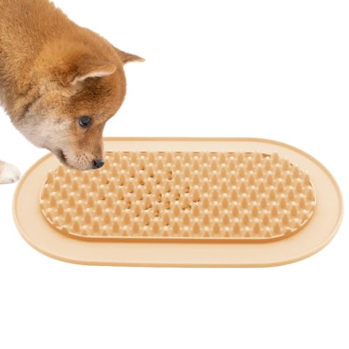 Dog Licking Mat, Silicone Puppy Mats, Slow Feeding Tray, Anti-Tip Dogs Bowl, Licking Mat Dog, Silicone Dog Licking Mat with Anti-Tip Design for Slow Feeding, Bathing, Grooming, and Training von Jubepk