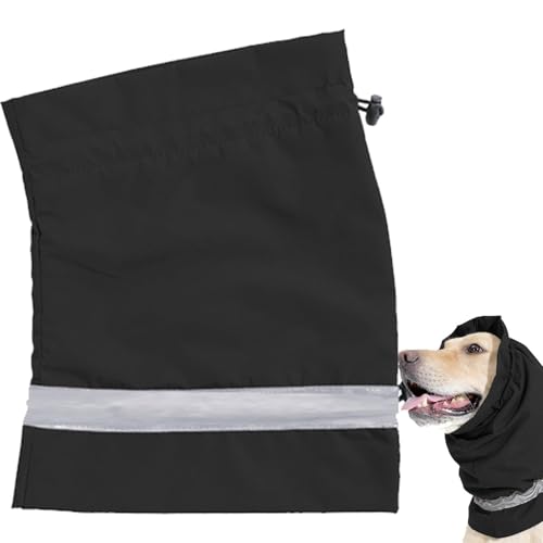 Hunde-Ohrenwickel, wasserdichter Hund, beruhigender Kapuzenpullover, warmer Hunde-Ohrenwickel, verstellbare Schnalle, Hunde-Halswickel, reflektierender Hunde-Ohrenwickel, Fellpflege-Stirnband für Hund von Jubepk