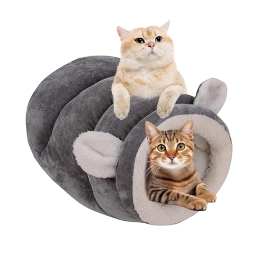 Jubepk Cat Nest Bed, Winter Cat Bed, Cat Sleeping Bag, Small Dog Sleeping Bag, Cozy Winter Cats Bed with Cave Design for Ultimate Warmth and Comfort Portable Cats Sleeping Bag Ideal for Small Dogs von Jubepk