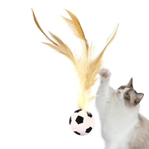 Jubepk Cat Toys für Innenkatzen, Kätzchenballspielzeug - Bounce Federed Ball Dog Toy | Hunde -Biting -Spiel zur Entlastung von Langeweile Pet Hunting Accessoires von Jubepk