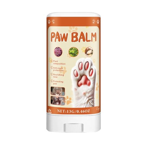 Jubepk Dry Cracked Dog Paws, Moisturizing Dog Paw Pad Balm Dog Skin Soother, Dogs Paw Lotion, Paw Balm, Dog Natural Skin Soother for Dry & Wunds, Cats von Jubepk