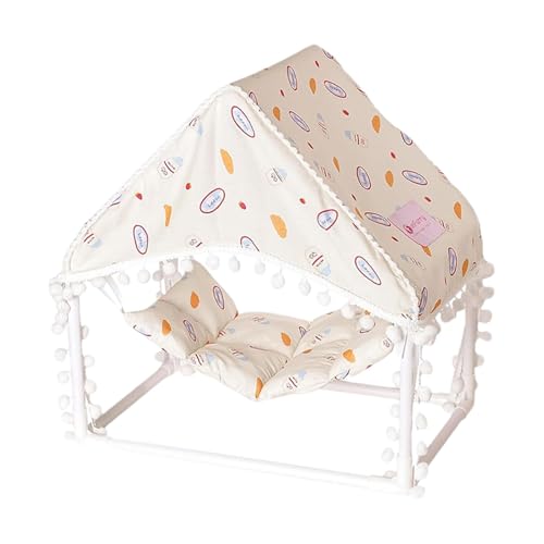 Jubepk Hamster Tent Habitat, Printed Hamster House, Small Animal, Lightweight Hamster Shelter, Foldable Hamster Tent, Hamster House with Patterns Perfect Use for Hamster Sleeping Tent von Jubepk