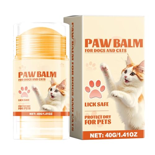 Jubepk Hundepfotenbalsam | Katzenpfotenbalsam Pfotenbalsam, Lecksicherer Hundepfotenschutz, Hunde-Pad Balsam Nasencreme, natürlicher Hundefußbalsam für Hunde & Katzen von Jubepk