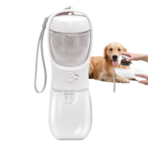 Jubepk Hundewasserflasche für Spaziergänge | Hundewasserspender | Hundezubehör | Tragbare Trinkflasche für Haustiere | 7,3 x 22 cm/2,87 x 8,66 Zoll, Hunde bei Outdoor-Aktivitäten wie Spazierengehen, W von Jubepk