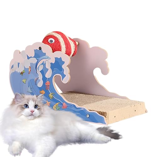 Jubepk Kitten Scratching Pad, Cartoon Scratching Ball, Cute Claw Sharpener, 11.81x7.48x7.48 inches Pet Toys for Entertainment, Resting, Fun Safe Play for Cats, Kittens von Jubepk