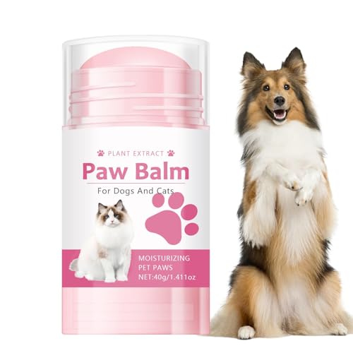 Jubepk Pfotenpflegecreme, Hundepfoten-Balsam, zur Entfernung von rissigen Pfoten, Wachspotenschutzbalsam für trockene Pfoten – Katzenpfotenentfernungswachs, Pfotenschutzbalsam für Hunde, von Jubepk