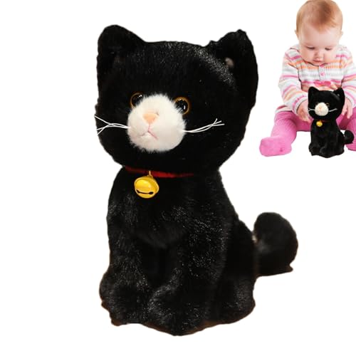 Jubepk Stuffed Cat | Cat Soft Toy | Plush Cat Stuffed Animal 27cm, Soft Plush Pillow Toy Realistic Cat, 27cm/10.63 Inches Realistic Plush Pillow Stuffed Animals for Bedroom & Home Decors von Jubepk