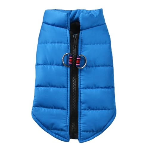 Jubepk Wintermantel für Hunde, Hundemäntel für kaltes Wetter - Hundefleeceweste,Windabweisende, Bequeme, wasserdichte Hunde-Winterjacke mit Reißverschluss und Fleecefutter für kleine, mittelgroße und von Jubepk