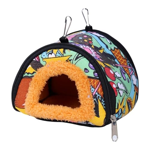 Small Hamster Bed, Hamster Bedding, Small Animal Bedding House, Dwarf Hamster Sleeping Bag, Hamster Nest with Thickened Bedding, 7.87x7.87x6.3 Inches Small Animal Bedding Bag for Hamsters or Hedgehogs von Jubepk