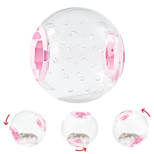 7 -inch Hamster Ball - Schöne Hamster -Übungsspielzeug Für Kleine Tiere, Die Hamsterübung Spielt Den Ball Mit Dem Atmungsaktiven Rad 7 Zoll Transparent Stille Toilette von Jubilofex