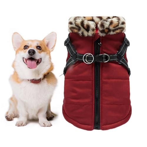 Wasserdichte Hundeweste - Wärme Hundemantel, winddichte Haustiermantel | Kalte resistente Weste Winter Walks Schutz, isolierte Außenbekleidung kleine große Rassen, reflektierendes Welpen -Outfit zum W von Jubilofex