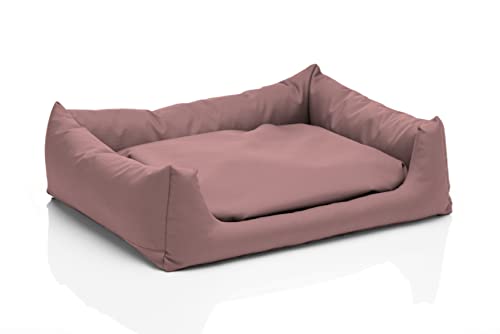 Juelle Kleinhundbett - Hundekissen für kleine Hunde Abnehmbarer Bezug Waschmaschinenfest flauschiges Bett Hundesofa Pola XXS-XL (Größe: XXS - 50x40 cm, Puderdar Rosa) von Juelle