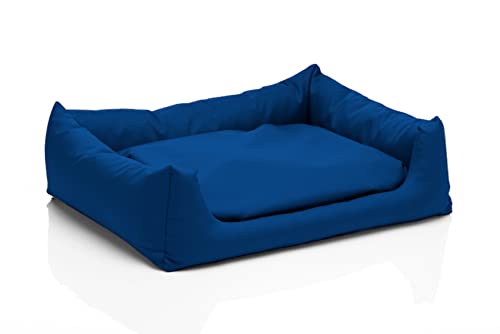 Juelle Kleinhundbett - Kleinhundkissen Abnehmbares Bezug Waschmaschinenfest Flauschiges Bett Hundesofa Pola XXS-XL (Größe: S - 70x60 cm, Szafir) von Juelle