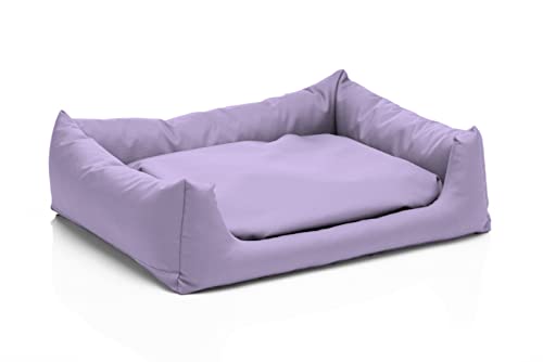 Juelle Kleinhundbett - Kleinhundkissen Abnehmbares Bezug Waschmaschinenfest Flauschiges Bett Hundesofa Pola XXS-XL (Größe: XS - 60x50 cm, Flieder) von Juelle