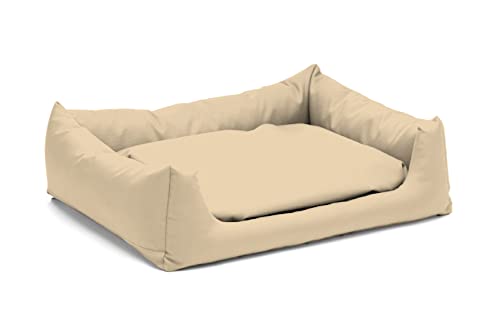 Juelle Kleinhundbett - Kleinhundkissen Abnehmbares Bezug Waschmaschinenfest Flauschiges Bett Hundesofa Pola XXS-XL (Größe: XXS - 50x40 cm, Ecru) von Juelle