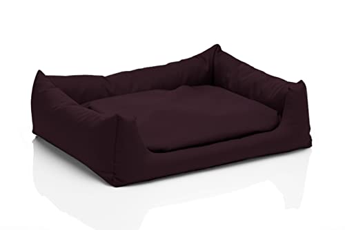 Juelle Kleinhundbett - Kleinhundkissen Abnehmbares Bezug Waschmaschinenfest flauschiges Bett Hundesofa Pola XXS-XL (Größe: S - 70x60 cm, Pflaume) von Juelle