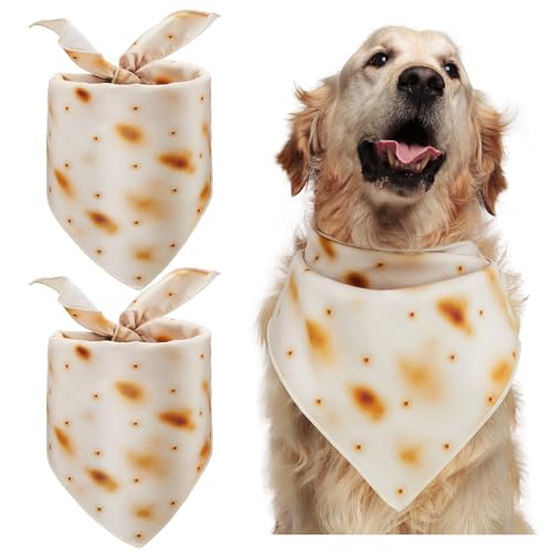Juexica Lustiges Hundehalstuch für Hunde, Katzen, Welpen, Matzoh-Druck, 2 Stück von Juexica