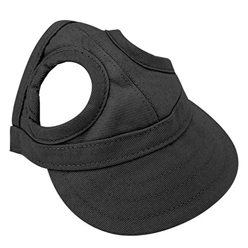 Juicemoo Hundekappe, Haustier-Baseball-Hut Sunbonnet(Pet Cap Black, M) von Juicemoo