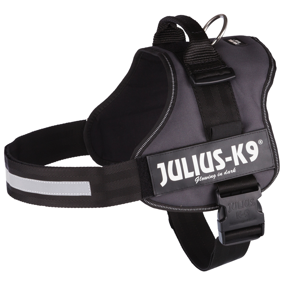 JULIUS-K9® Powergeschirr - anthrazit - Größe 3: 82 - 115 cm Brustumfang von Julius-K9