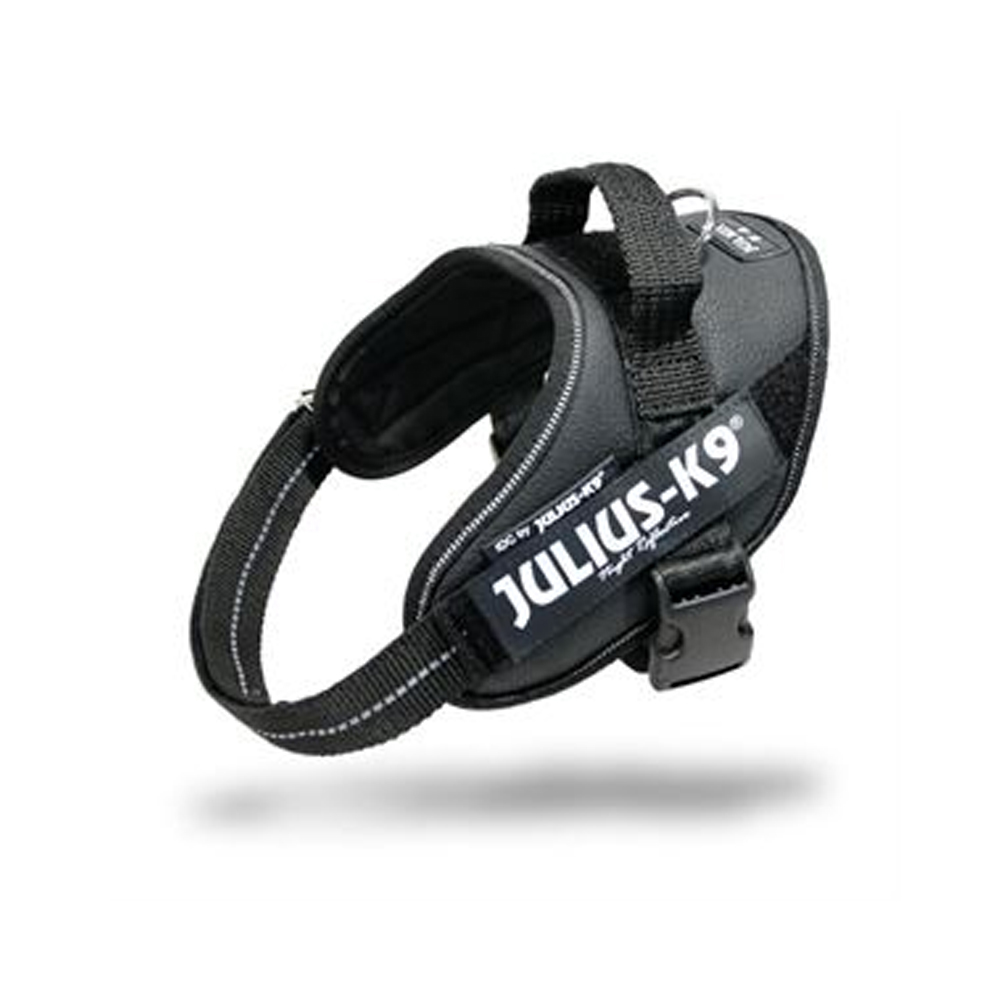 JULIUS-K9® Powergeschirr - schwarz - Größe Mini: 49 - 67 cm Brustumfang von Julius-K9