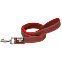 JULIUS-K9 Führleine 20mm Schlaufe 1 m rot/ grau von Julius-K9