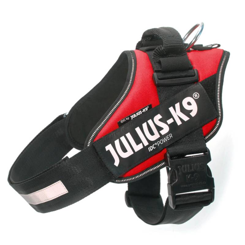 JULIUS-K9 IDC®-Powergeschirr - rot - Größe L: Brustumfang 63 - 85 cm von Julius-K9